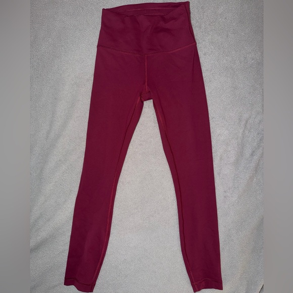 Lululemon Wunder Train High-Rise 25" leggings Deep Luxe Burgundy Women’s Size 4 - Picture 4 of 7